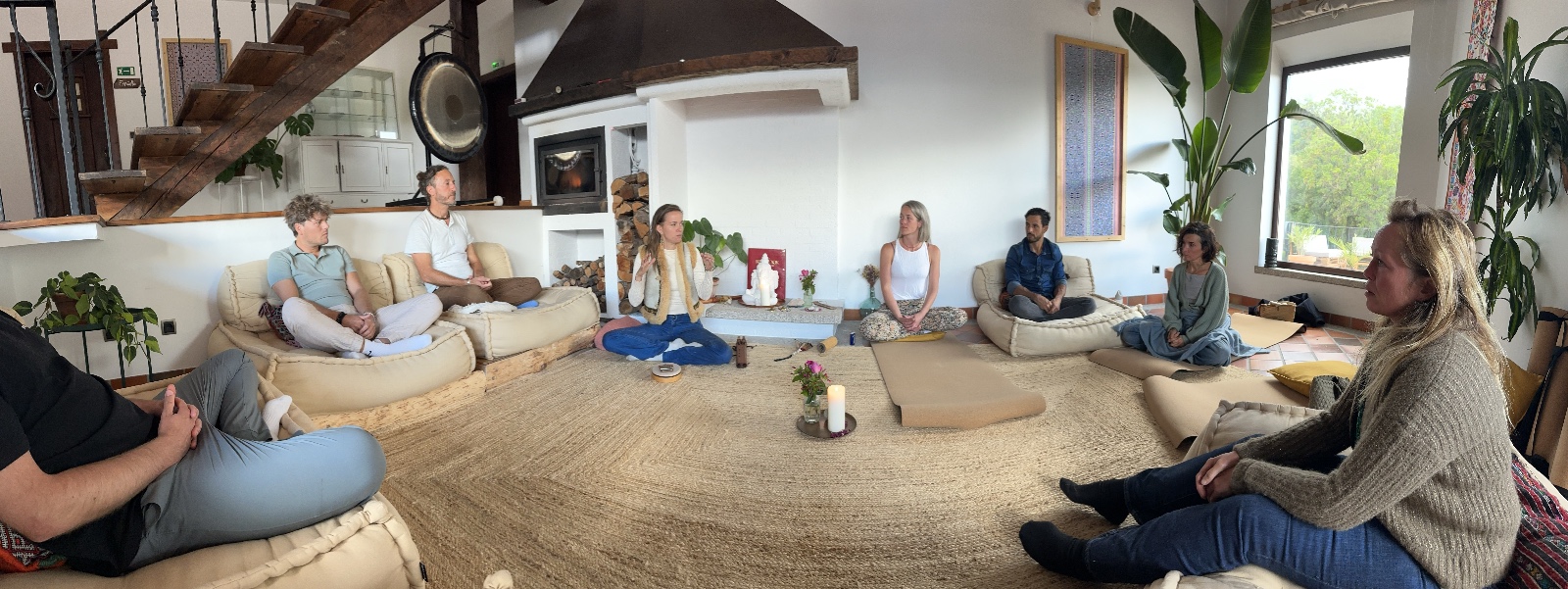 The circle gathered at Casa OASIS